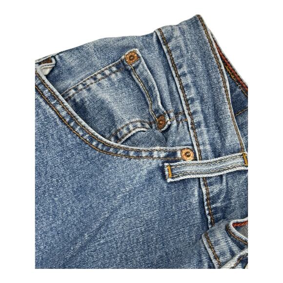 Vintage Levi's 550 Relaxed Boot Cut Jeans Women's Size 16 Long Blue Denim Y2K - Picture 3 of 9